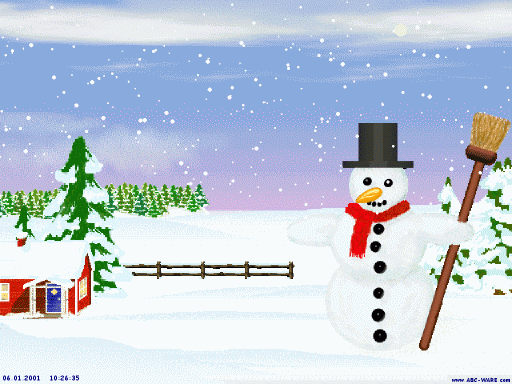Happy Snowman Screensaver 4.10.0510 Screenshot