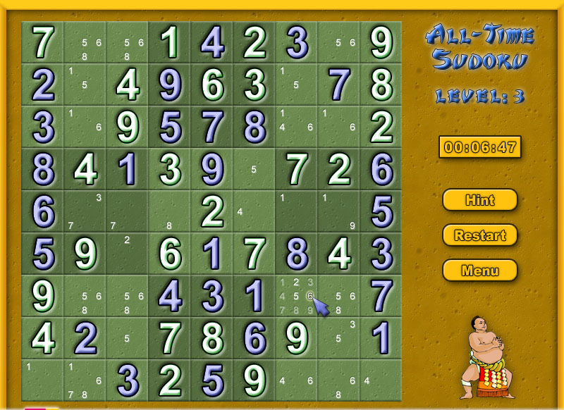 All-Time Sudoku Screenshot