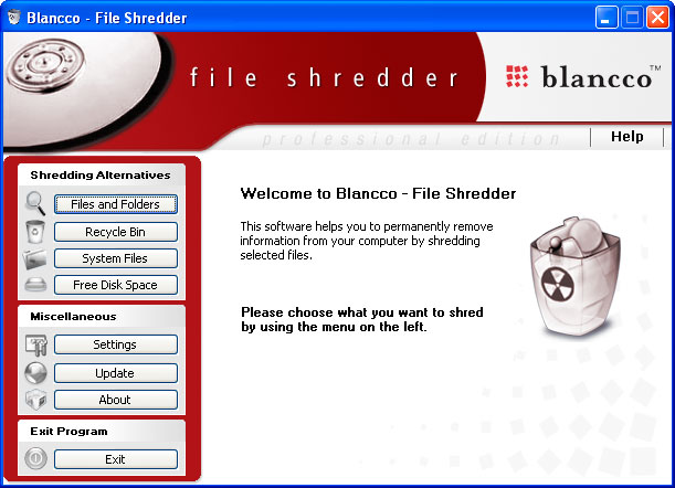 Blancco File Shredder Screenshot