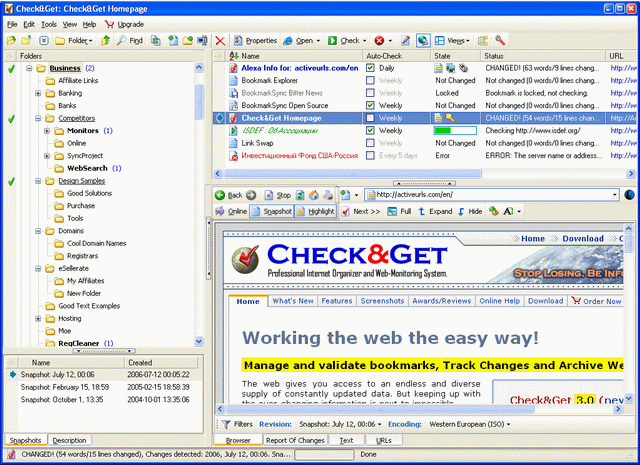 ActiveURLs Check&Get Screenshot
