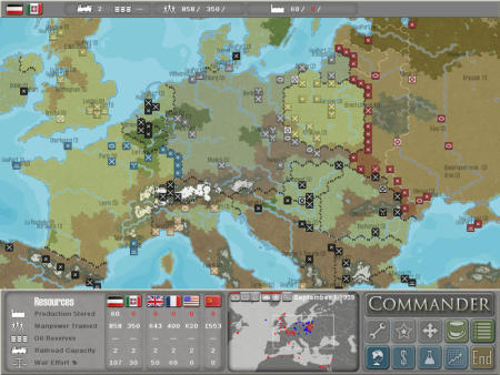 Commander: Europe at War Screenshot