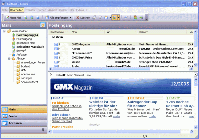 GcMail Screenshot