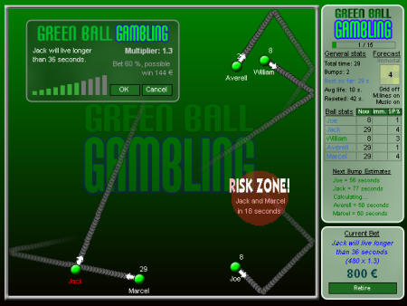 Green Ball Gambling Screenshot