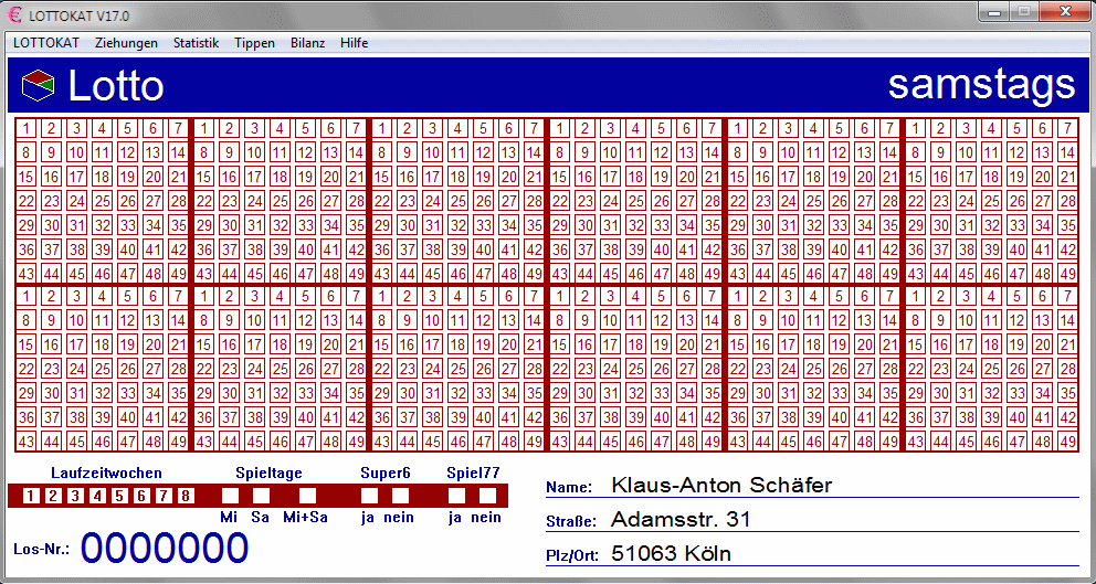 Lottokat XP Screenshot