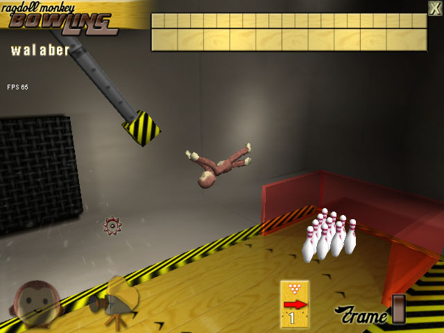 Ragdoll Monkey Bowling Screenshot