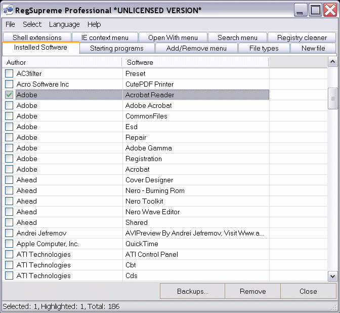 RegSupreme Pro Screenshot