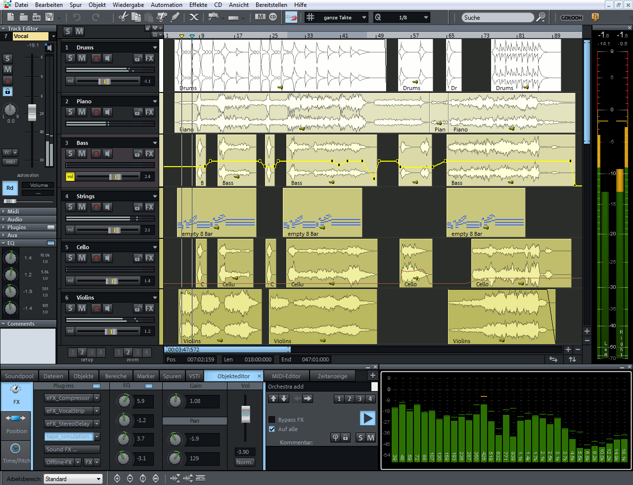 Samplitude Music Studio Screenshot