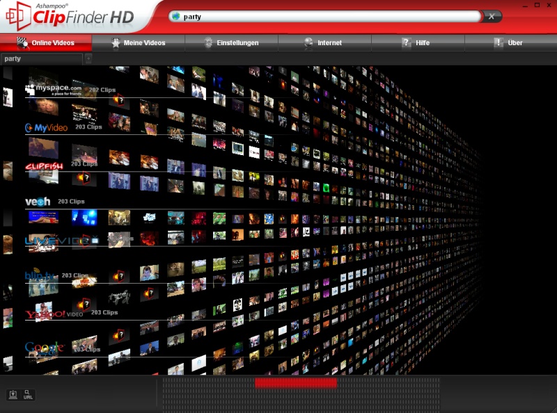 Ashampoo ClipFinder HD Screenshot