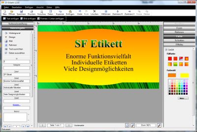 SF Etikett Screenshot