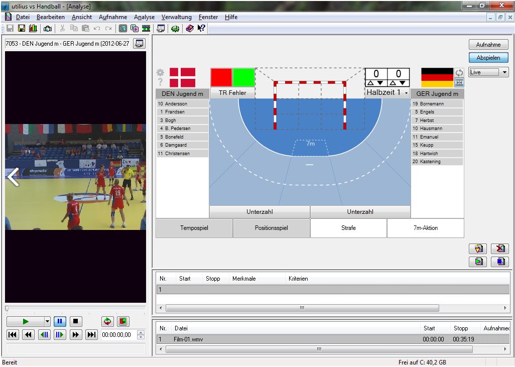 utilius vs Handball Screenshot