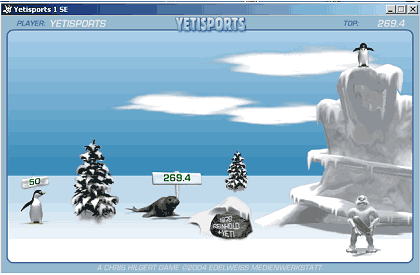 Yetisports Part 1 - Pingu Throw Second Edition Screenshot